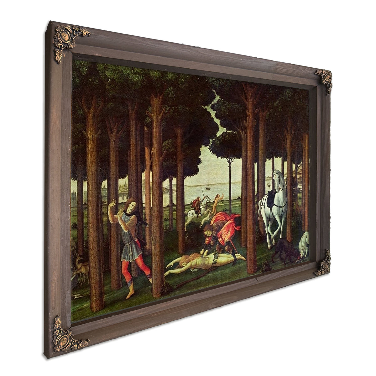 The Story Of Nastagio Degli Onesti The Disembowelment Of The Woman Pursued By Sandro Botticelli