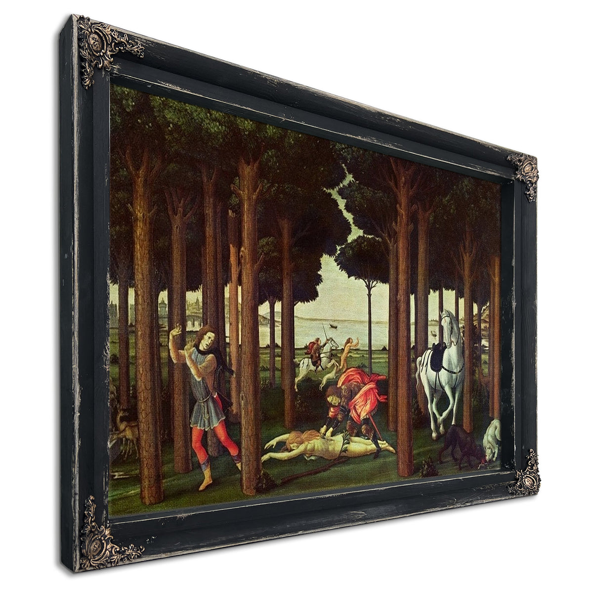 The Story Of Nastagio Degli Onesti The Disembowelment Of The Woman Pursued By Sandro Botticelli