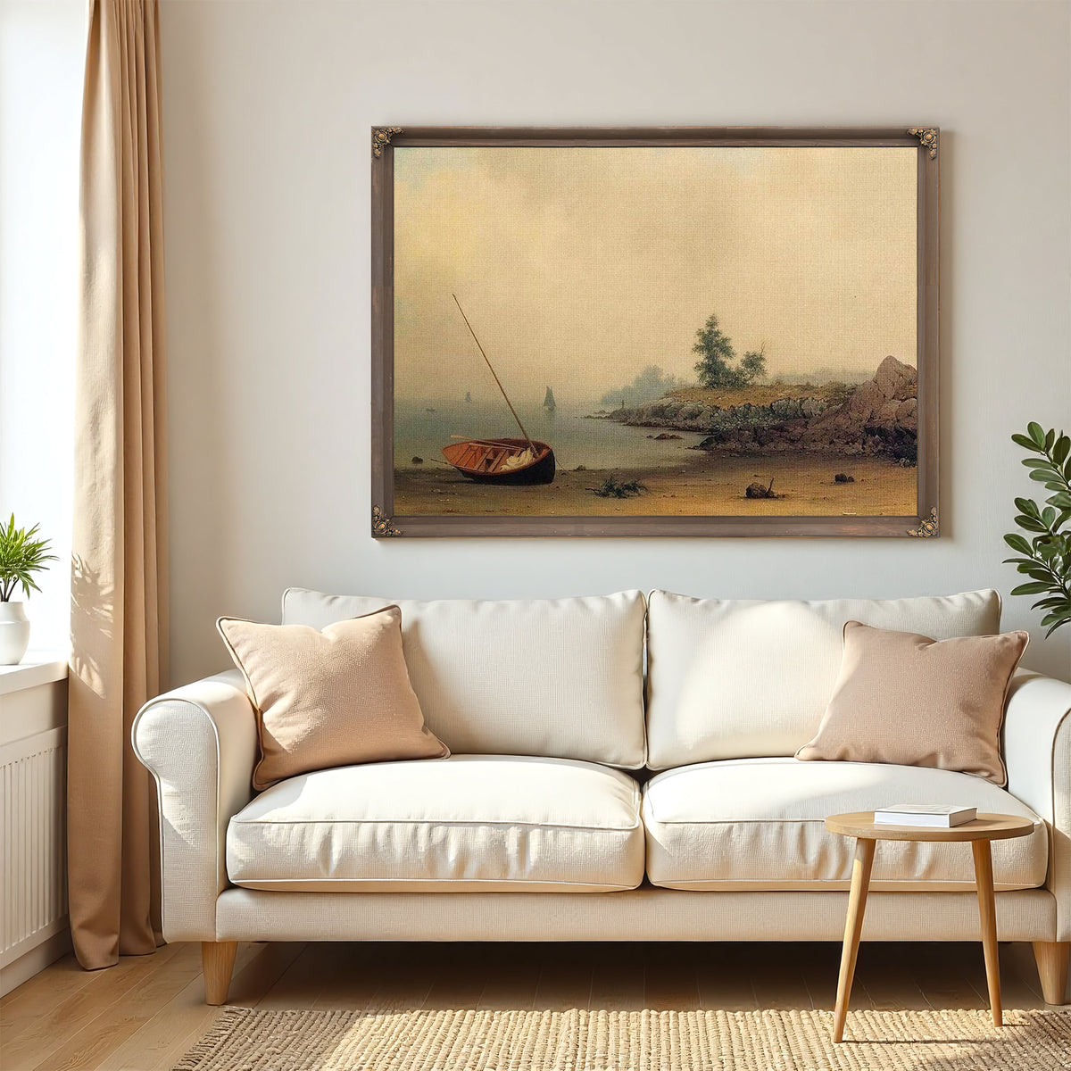 The Stranded Boat 1863 By Martin Johnson Heade