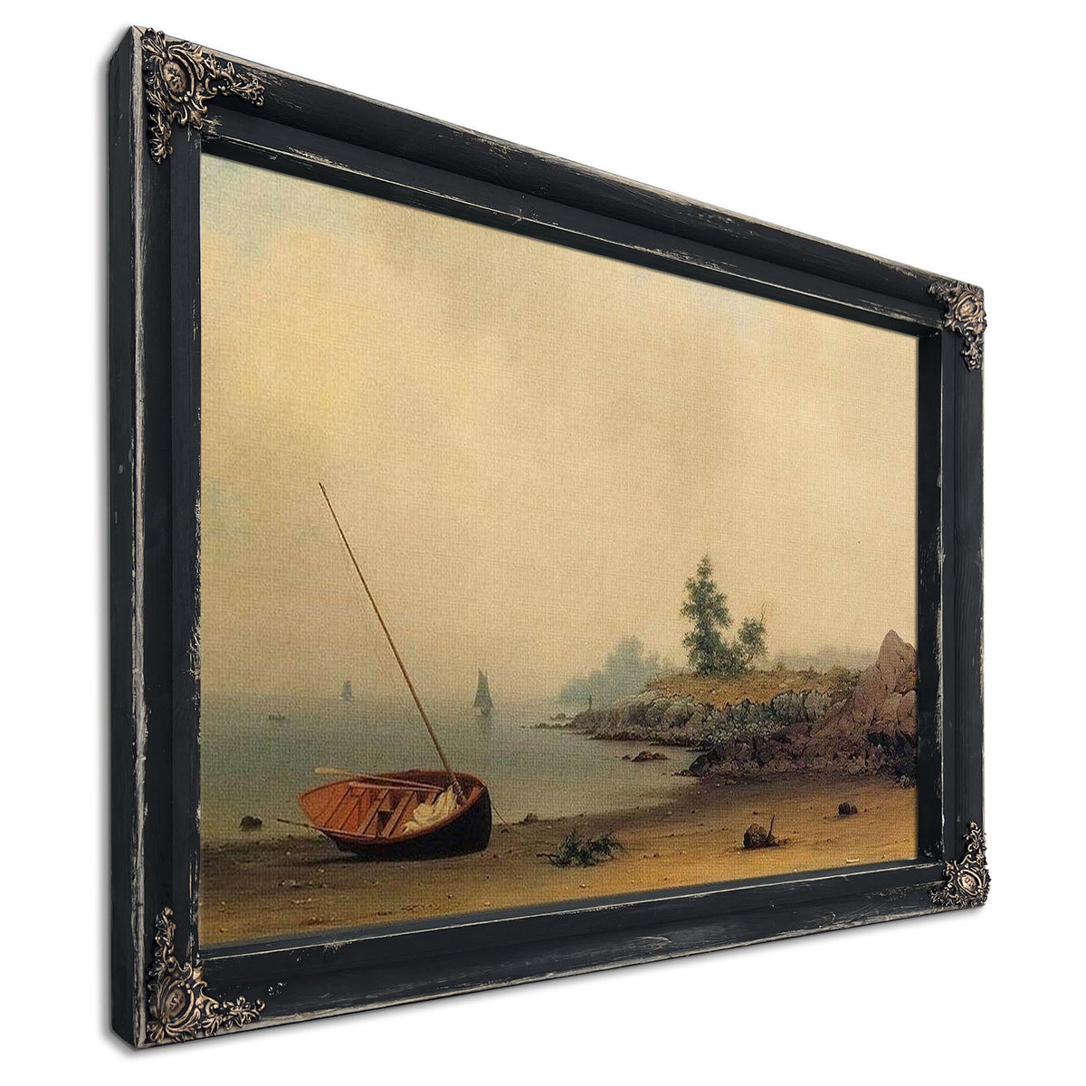 The Stranded Boat 1863 By Martin Johnson Heade