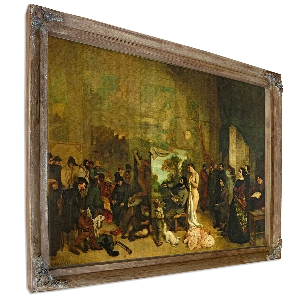 The Studio Of The Painter, A Real Allegory By Jean Desire Gustave Courbet