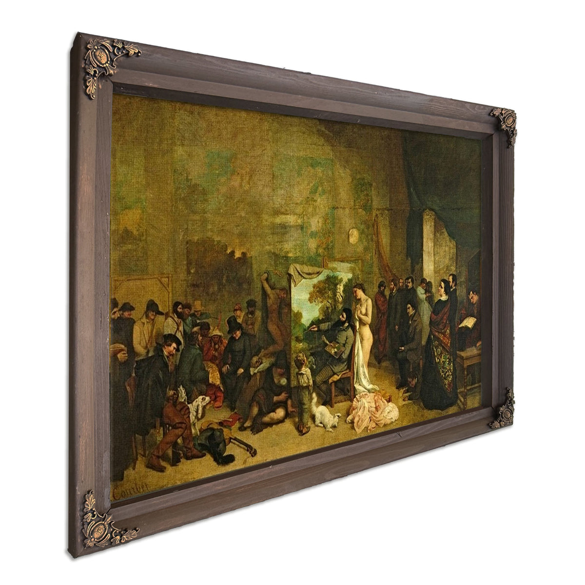The Studio Of The Painter, A Real Allegory By Jean Desire Gustave Courbet