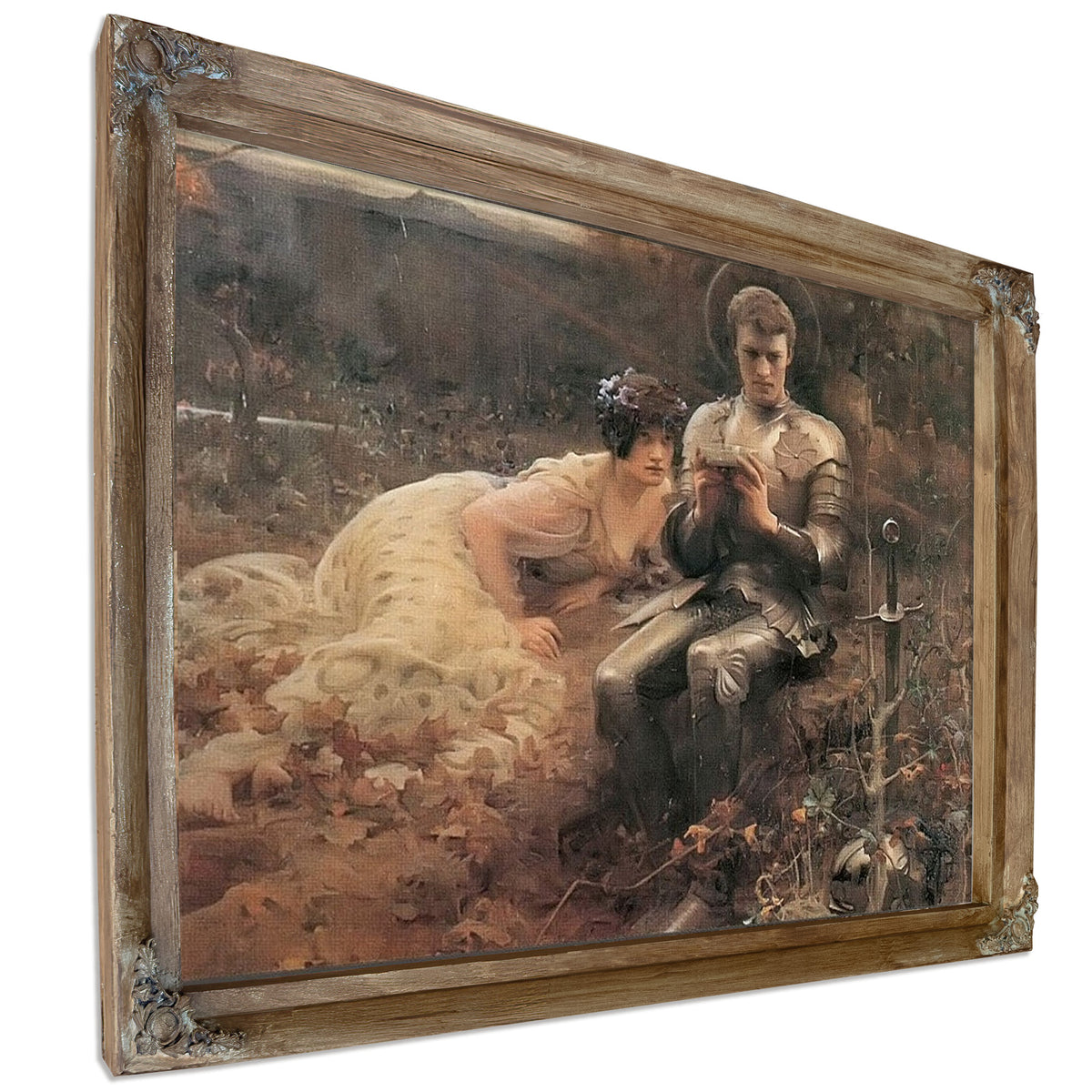 The Temptation Of Sir Percival By John Waterhouse