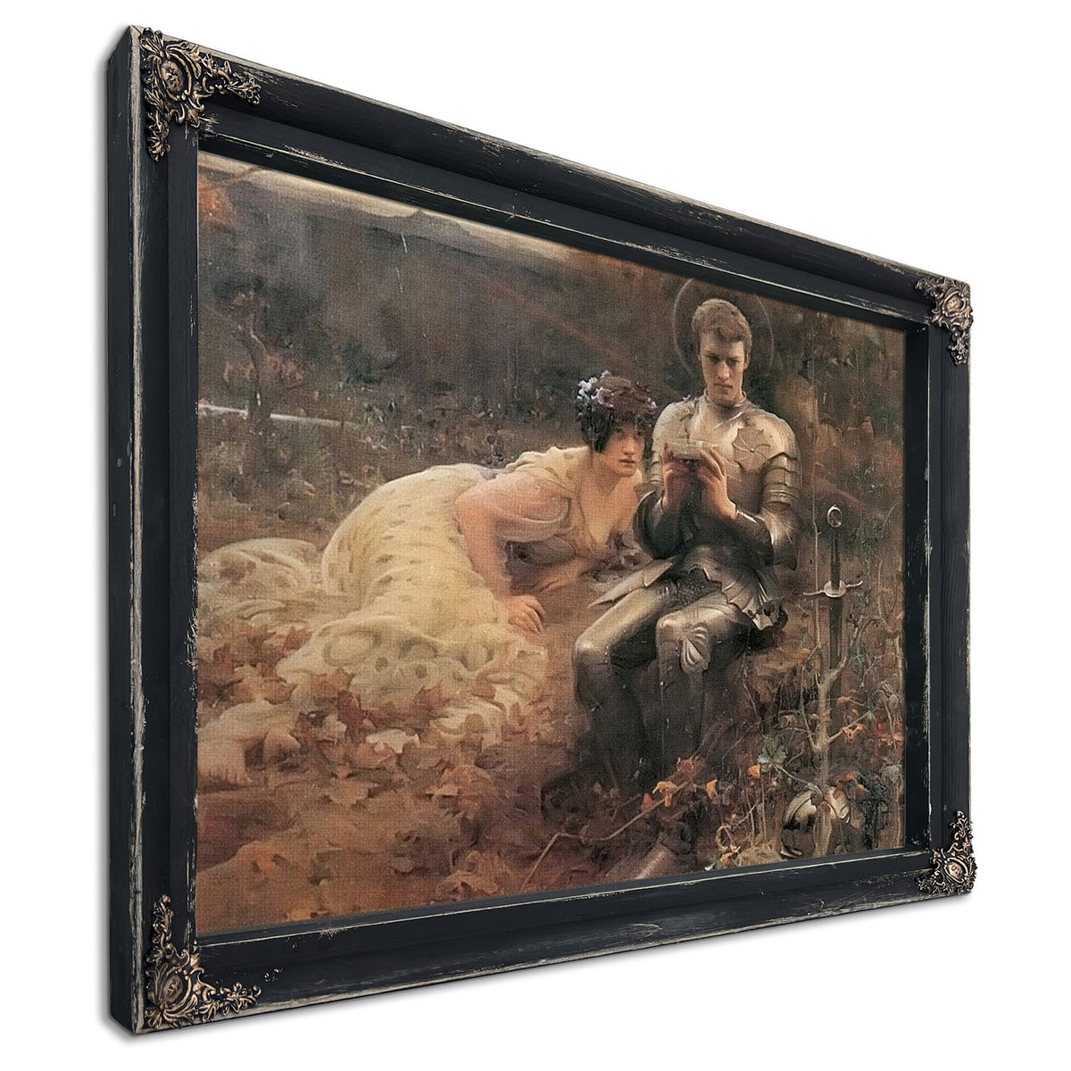 The Temptation Of Sir Percival By John Waterhouse