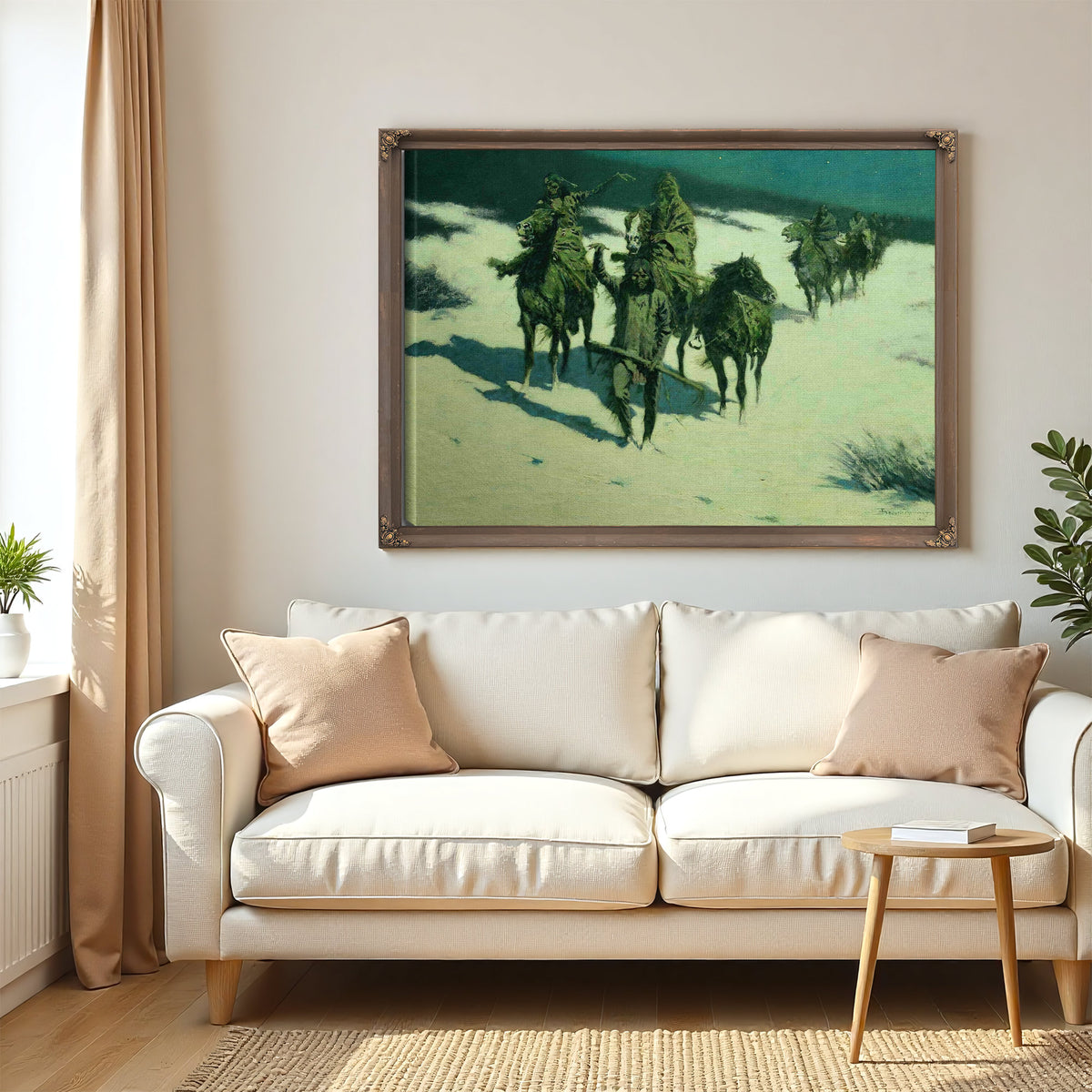 The Trail Of The Shod Horse by Frederic Remington