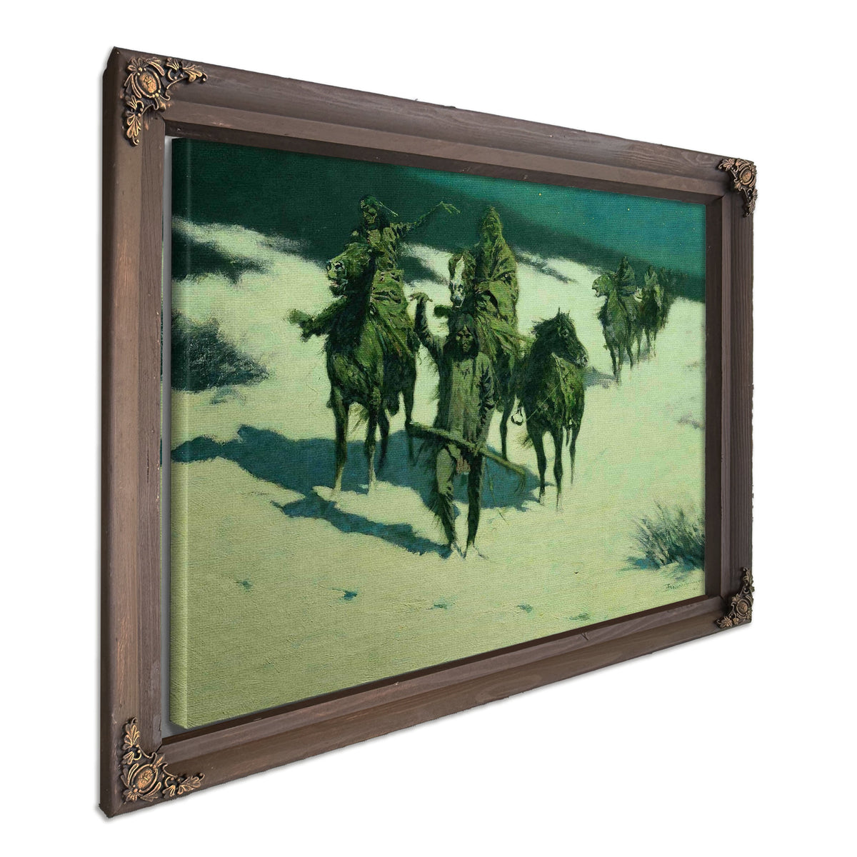 The Trail Of The Shod Horse by Frederic Remington