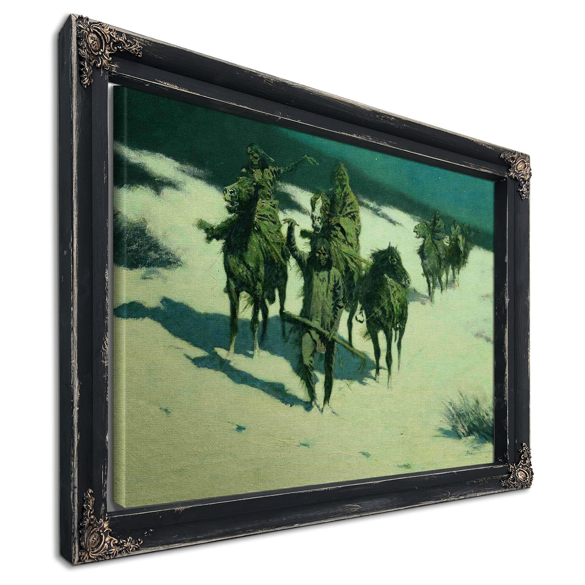 The Trail Of The Shod Horse by Frederic Remington