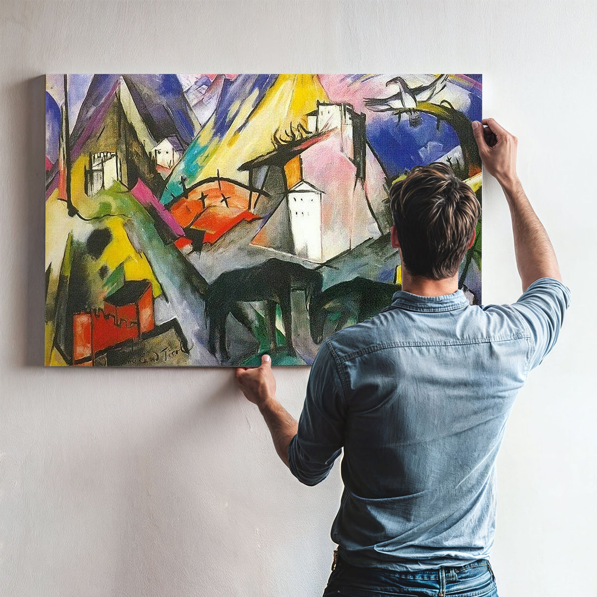 The Unfortunate Land Of Tirol By Franz Marc