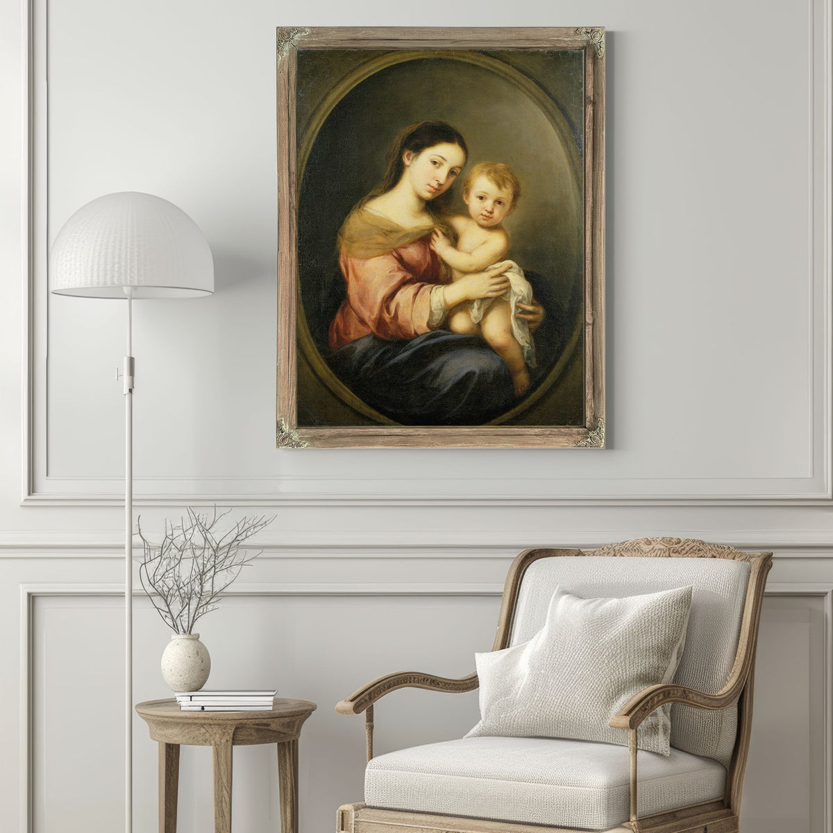 The Virgin And Child C by Bartolome Esteban Murillo