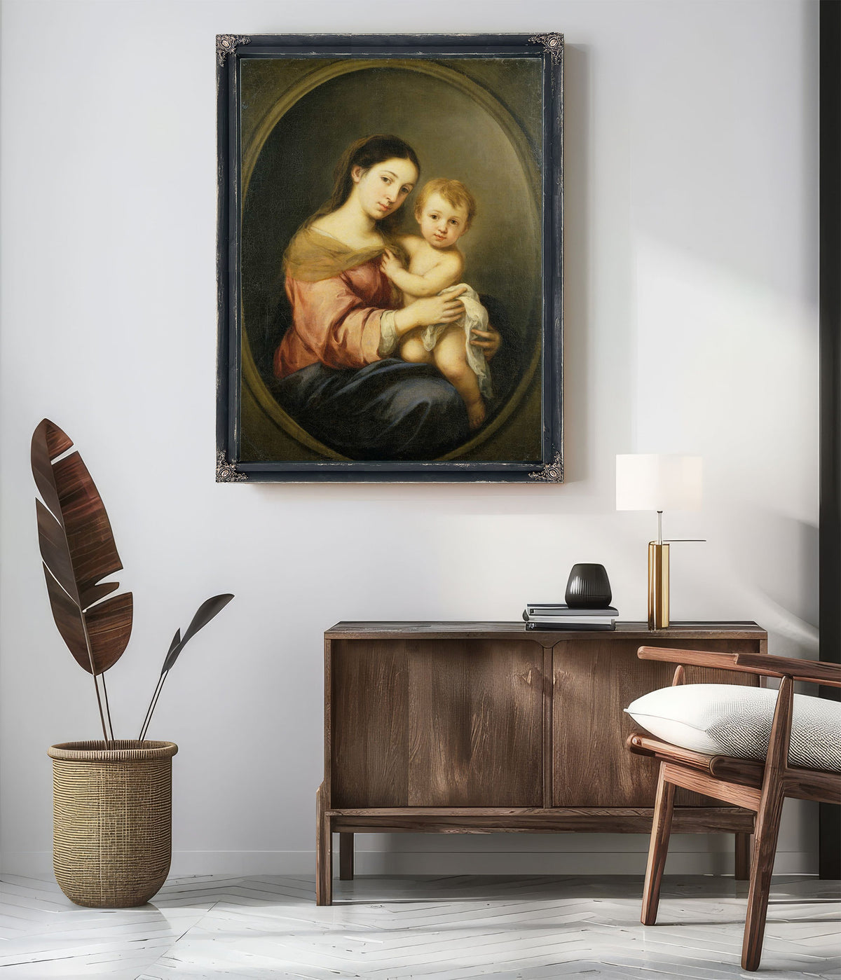 The Virgin And Child C by Bartolome Esteban Murillo