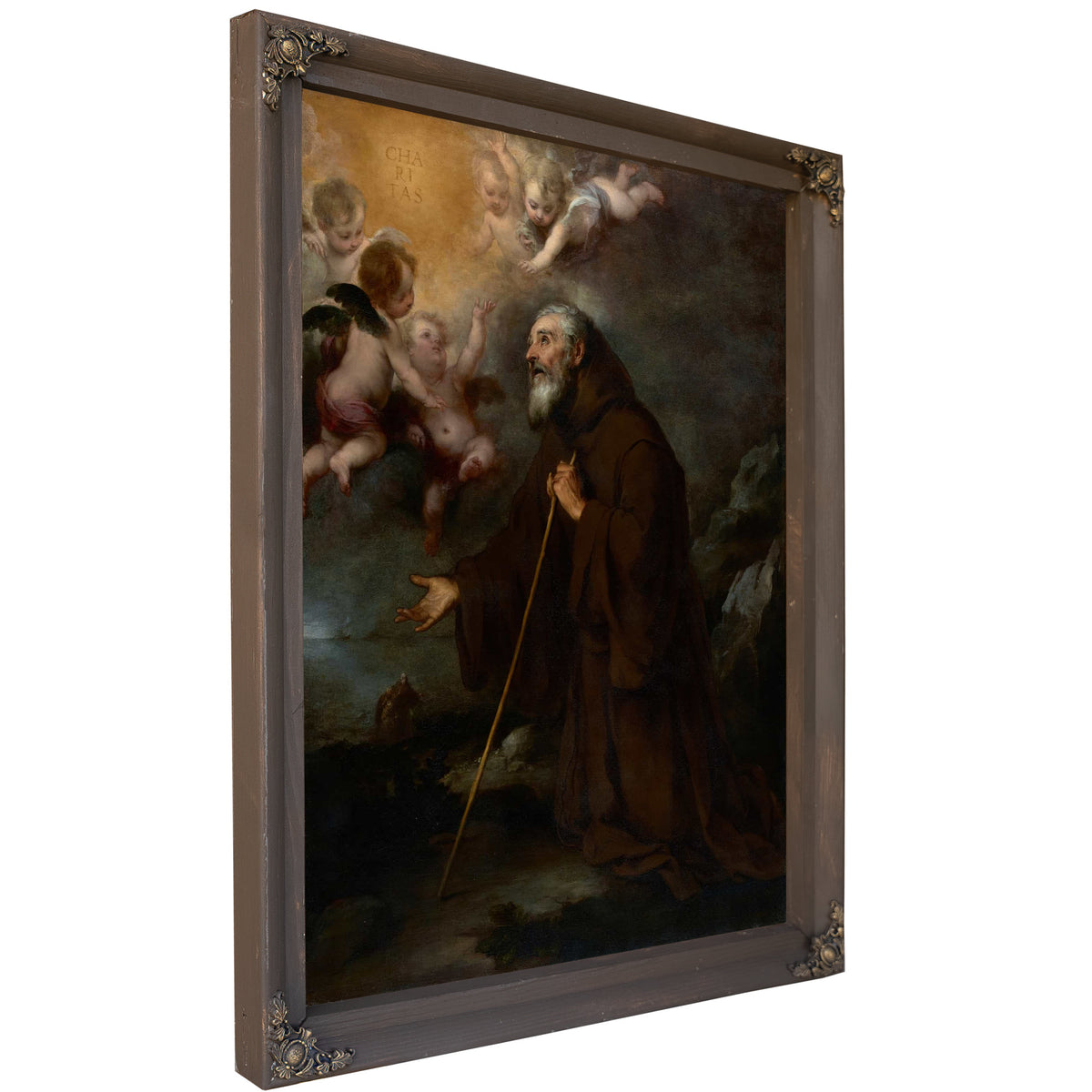The Vision Of Saint Francis Of Paola by Bartolome Esteban Murillo