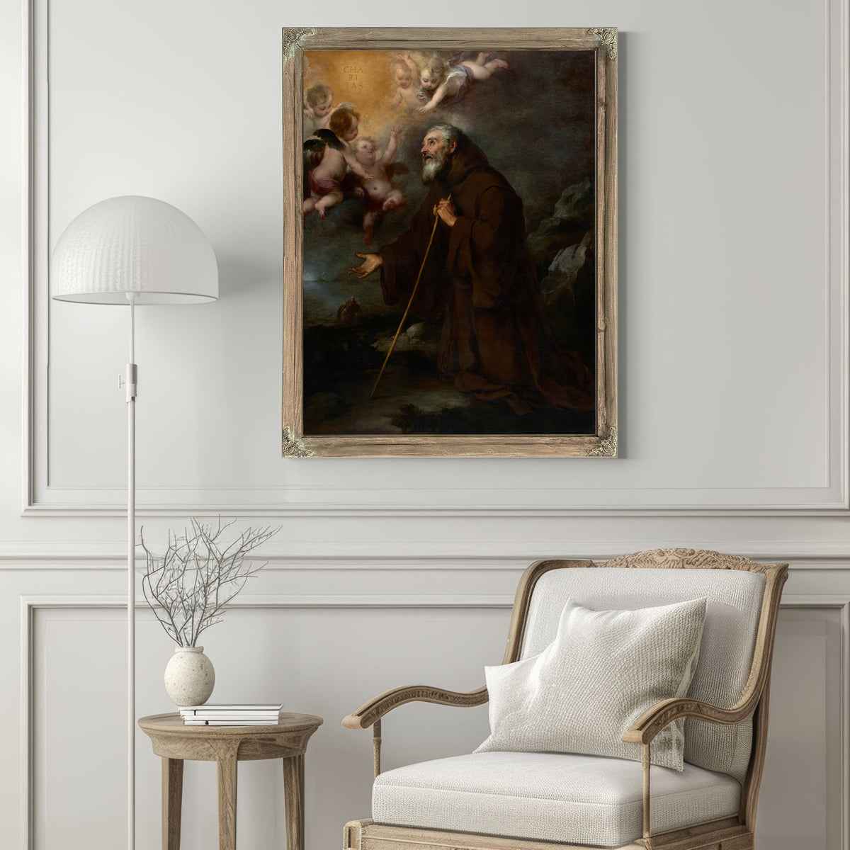 The Vision Of Saint Francis Of Paola by Bartolome Esteban Murillo