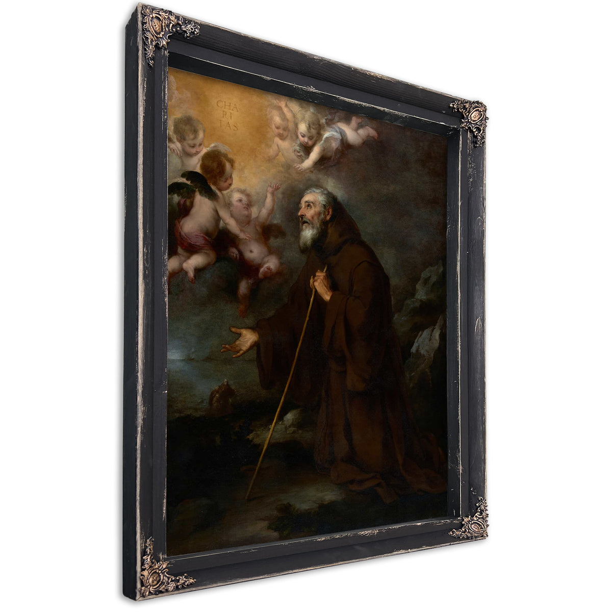 The Vision Of Saint Francis Of Paola by Bartolome Esteban Murillo