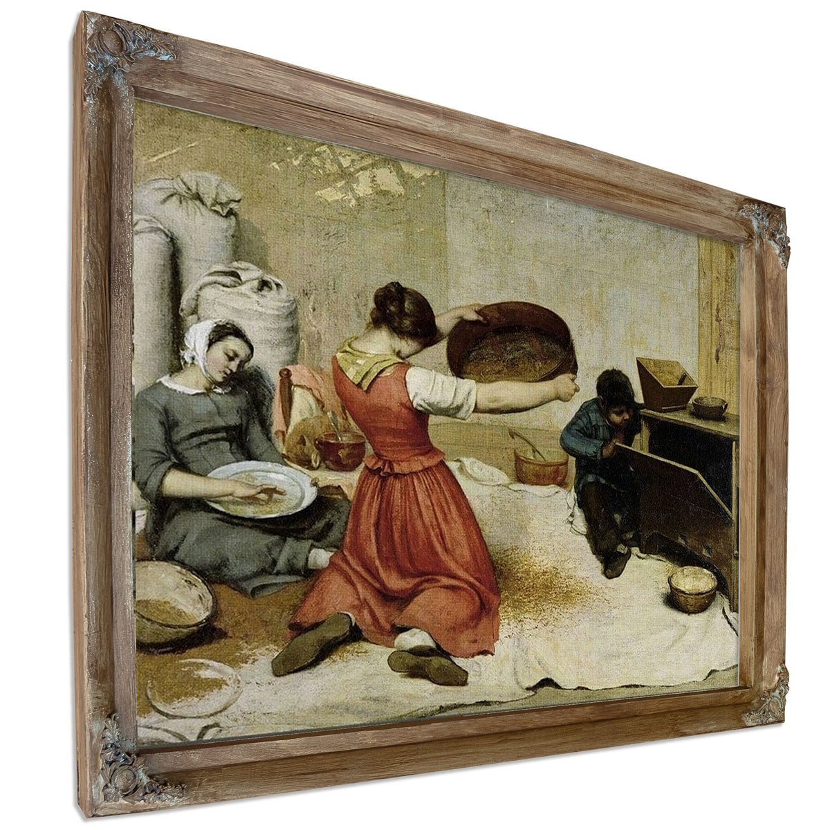 The Winnowers By Jean Desire Gustave Courbet