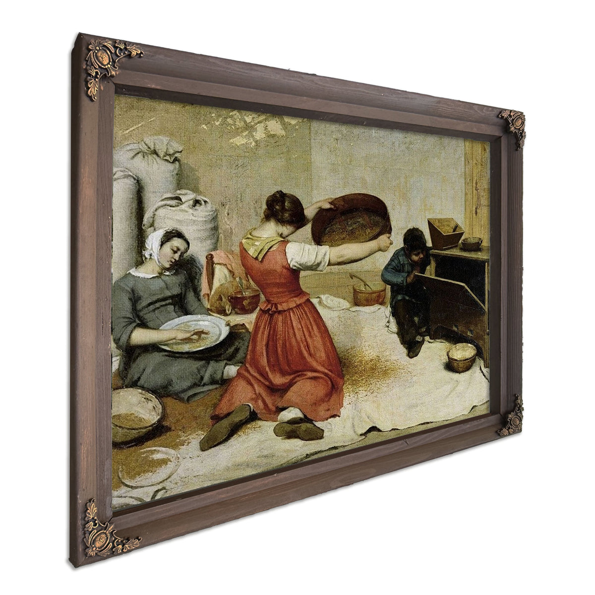 The Winnowers By Jean Desire Gustave Courbet