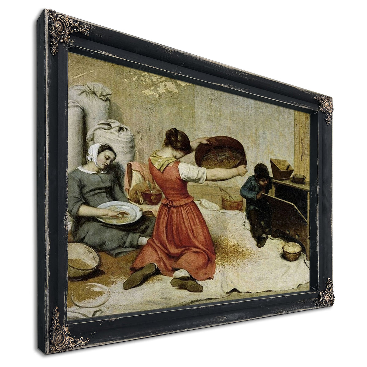 The Winnowers By Jean Desire Gustave Courbet