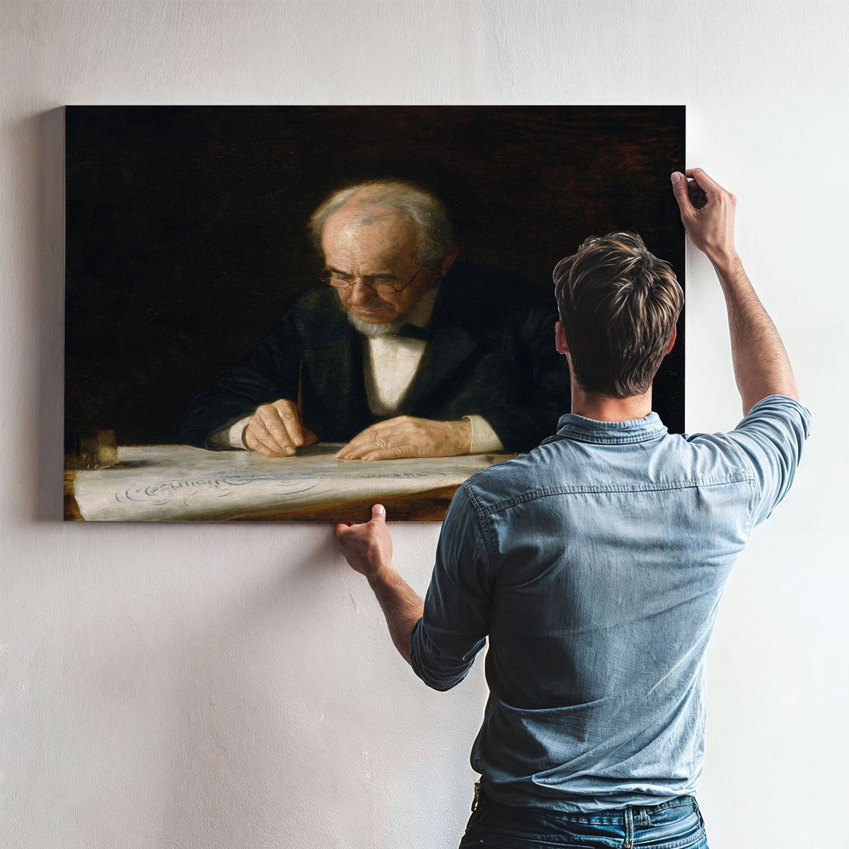 The Writing Master by Thomas Eakins