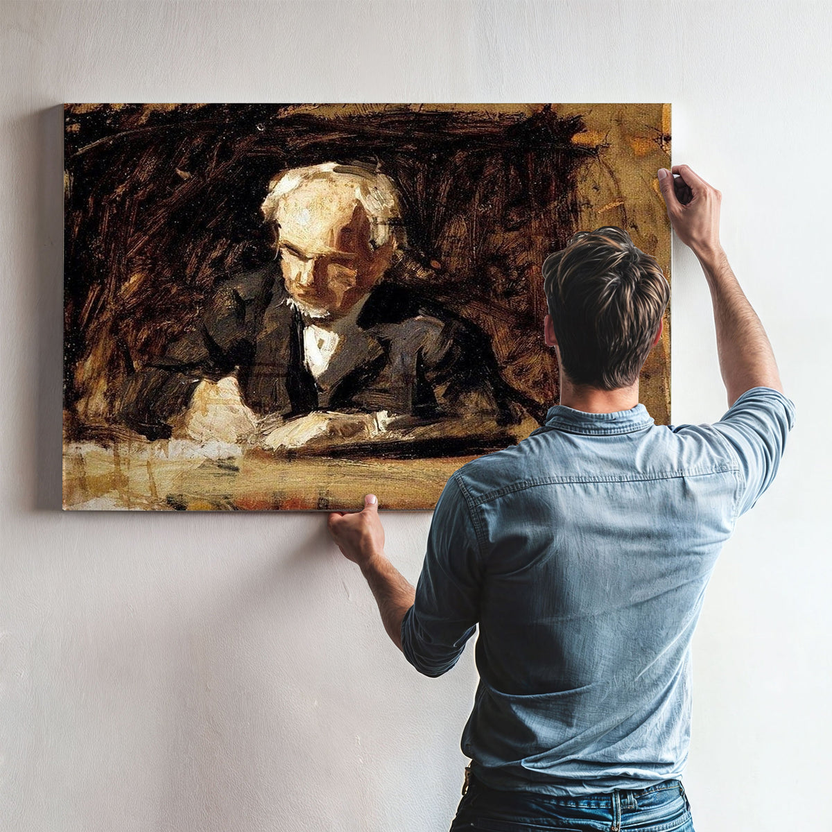 The Writing Master By Thomas Eakins