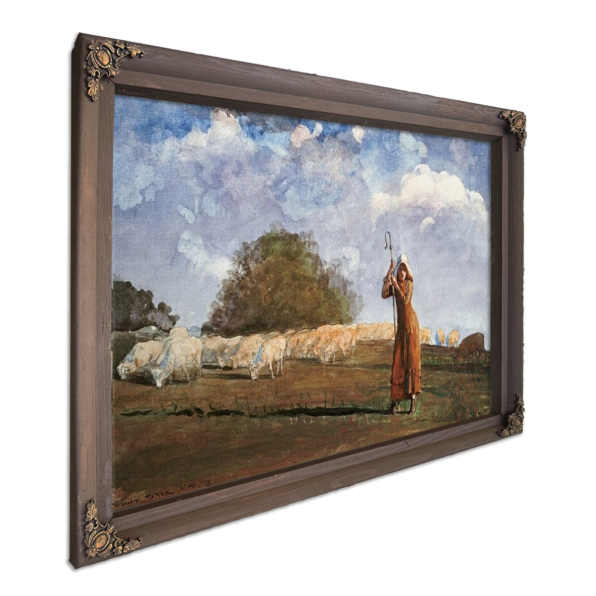 The Young Shepherdess By Winslow Homer