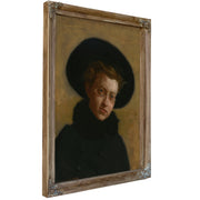 Portrait Lillian Hammit Girl a Big Hat By Thomas Eakins