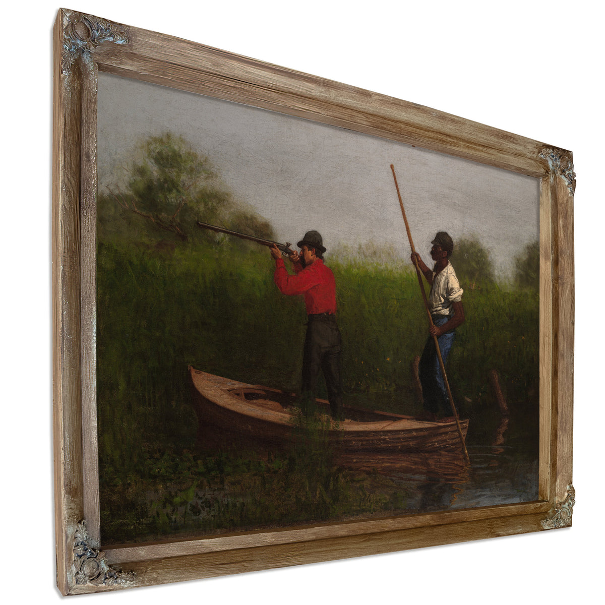 Rail Shooting the Delaware By Thomas Eakins