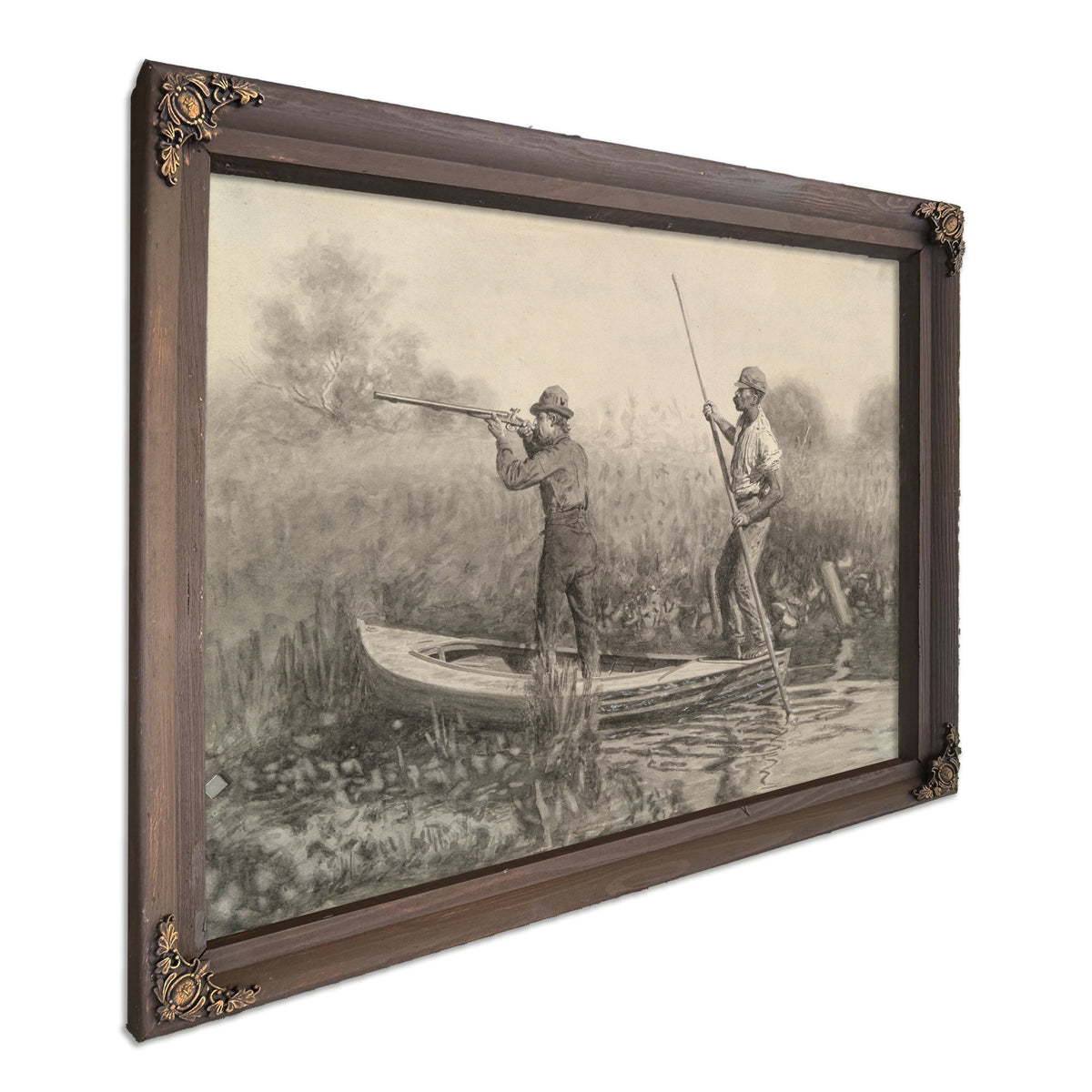 Study Rail Shooting a Punt By Thomas Eakins