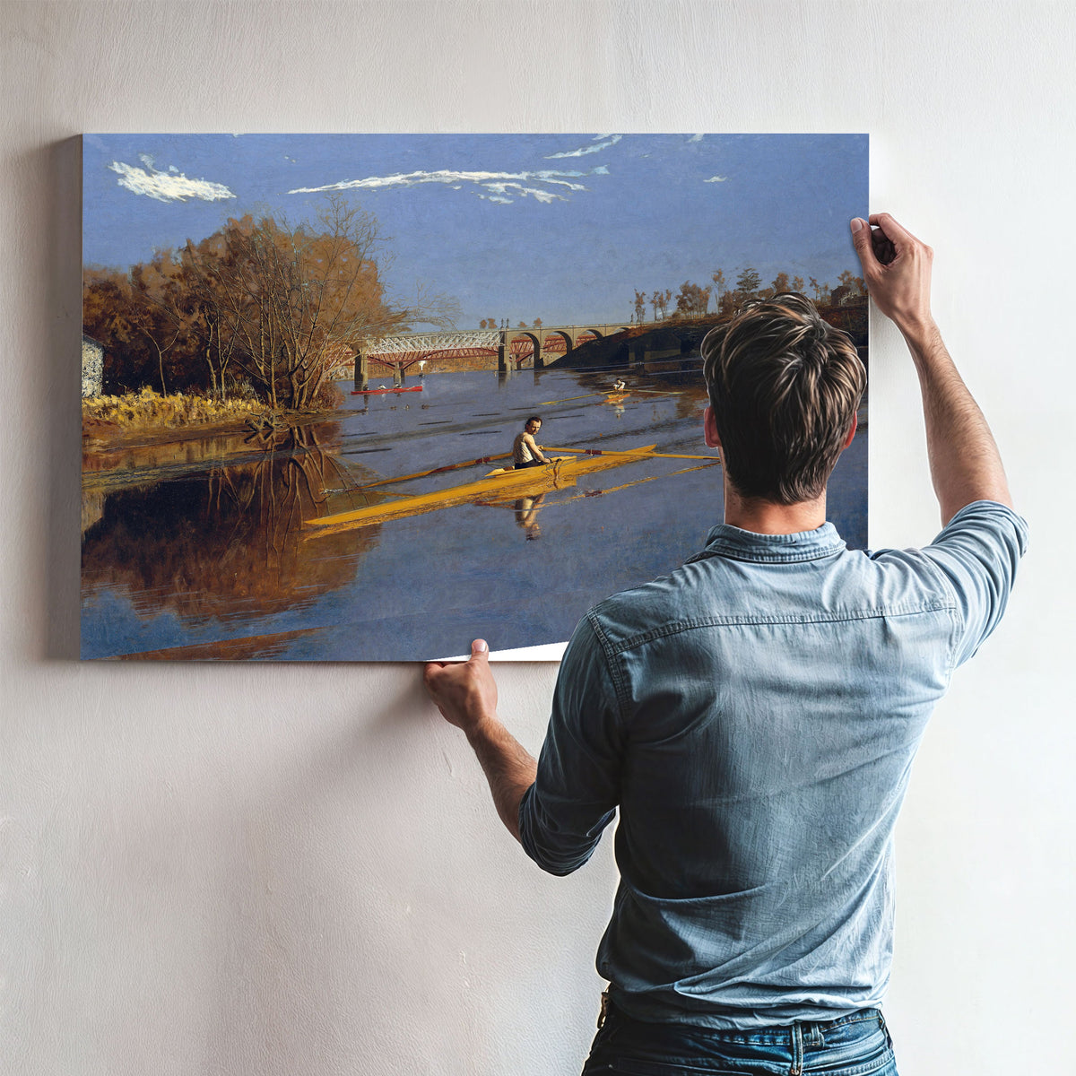 The Champion Single Sculls Max Schmitt By Thomas Eakins