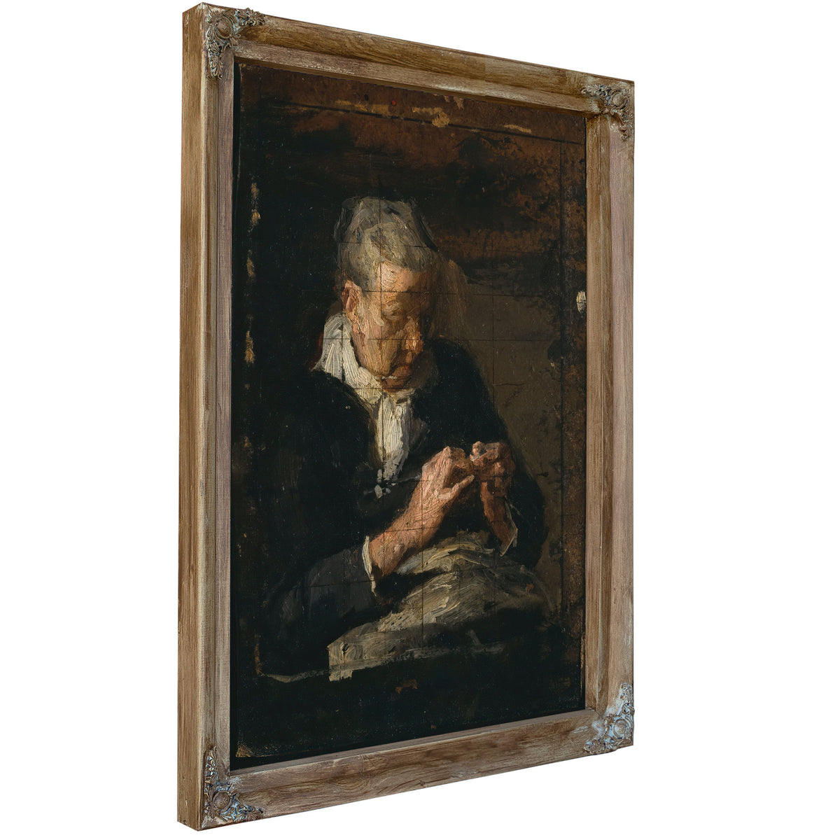 Woman Knitting By Thomas Eakins
