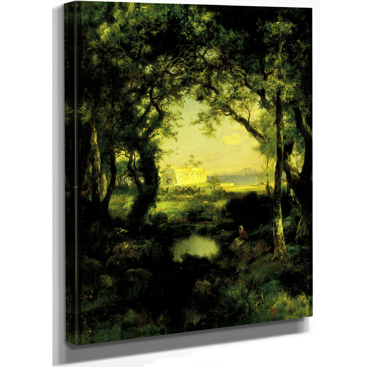 A Mexican Hacienda Lake Cuitzeo 02 By Thomas Moran