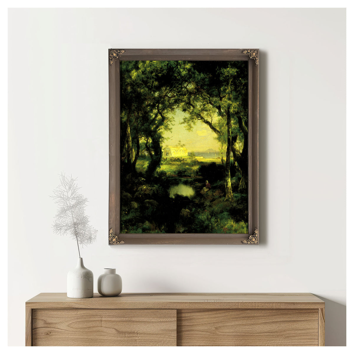 A Mexican Hacienda Lake Cuitzeo 02 By Thomas Moran