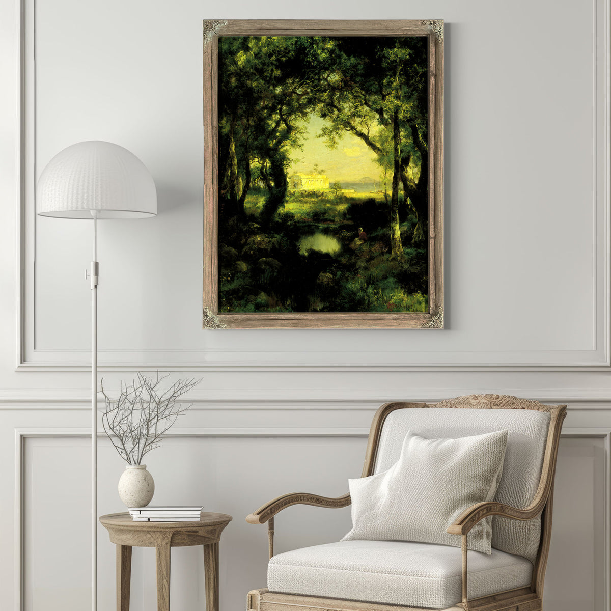 A Mexican Hacienda Lake Cuitzeo 02 By Thomas Moran