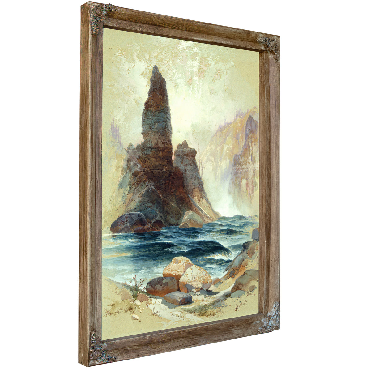 Above Tower Falls Yellowstone 02 By Thomas Moran