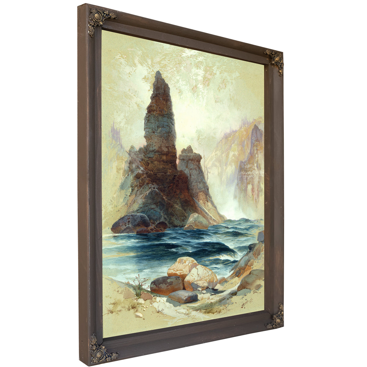 Above Tower Falls Yellowstone 02 By Thomas Moran