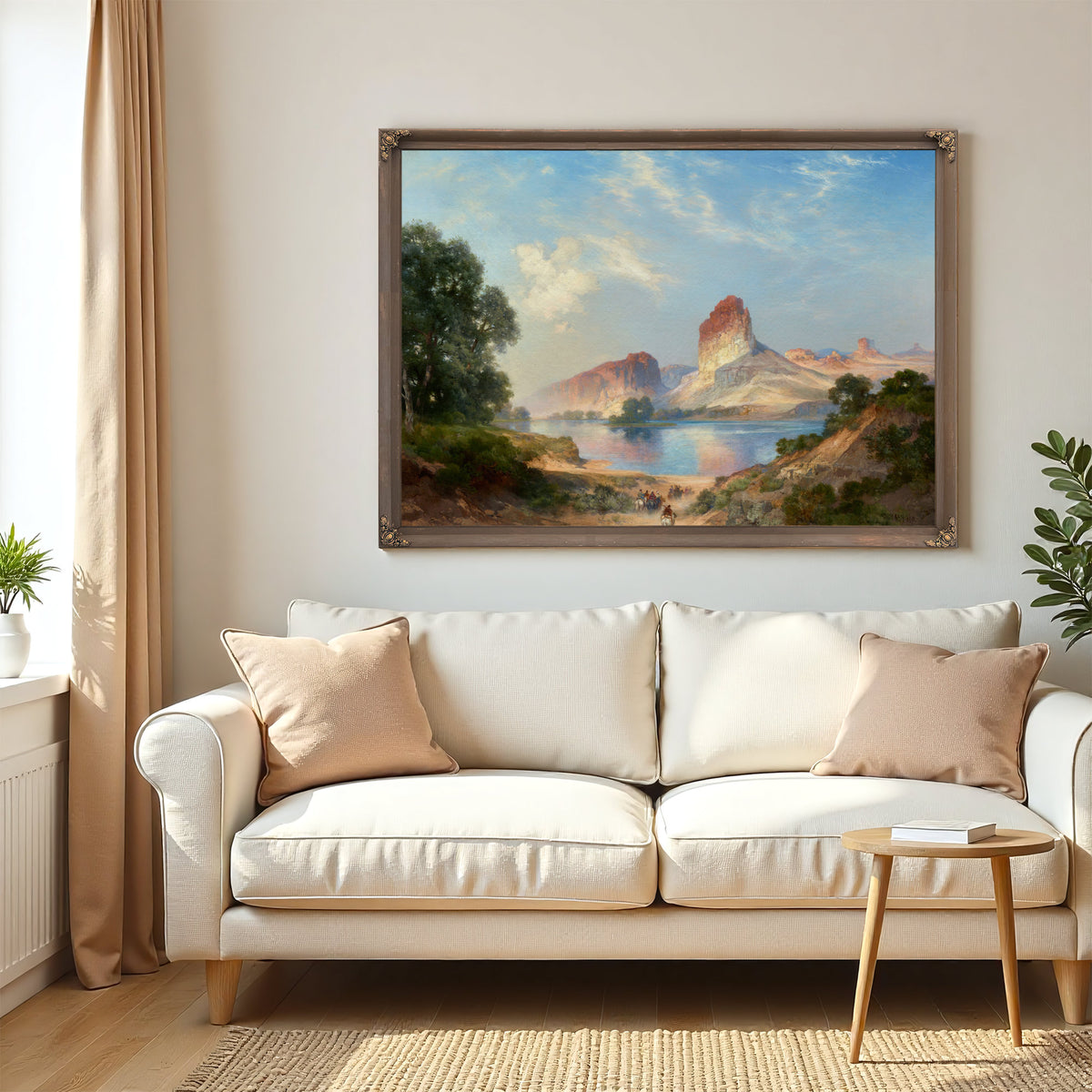 An Indian Paradise Green River Wyoming 02 By Thomas Moran