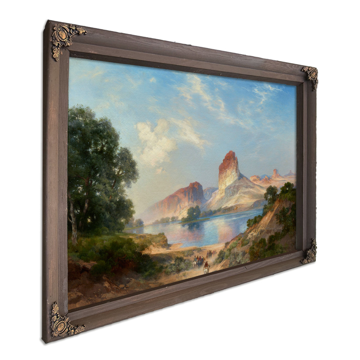 An Indian Paradise Green River Wyoming 02 By Thomas Moran