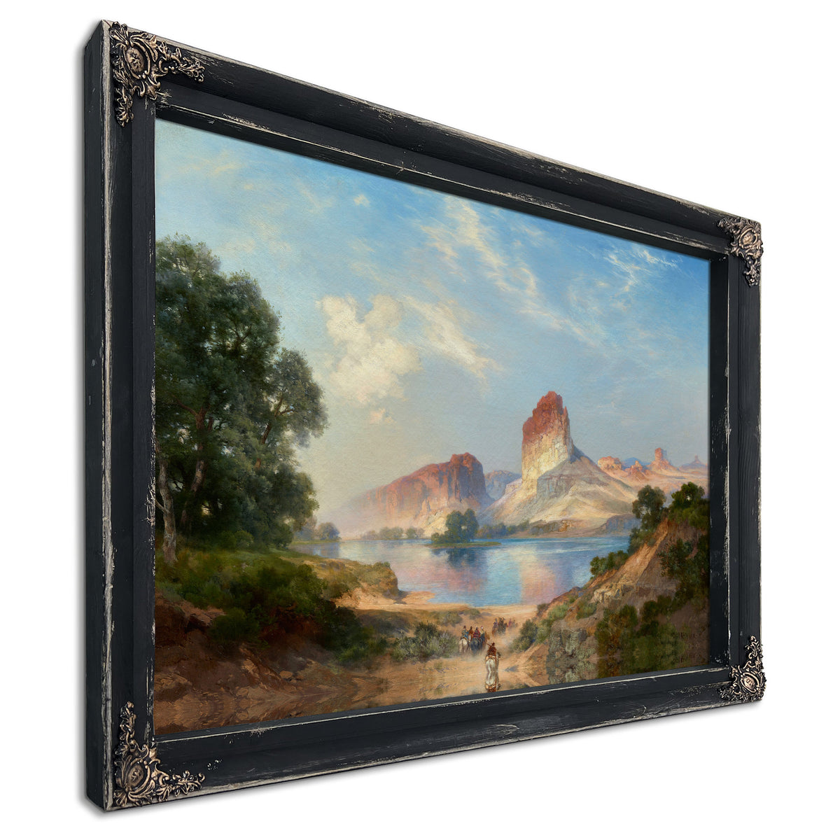 An Indian Paradise Green River Wyoming 02 By Thomas Moran