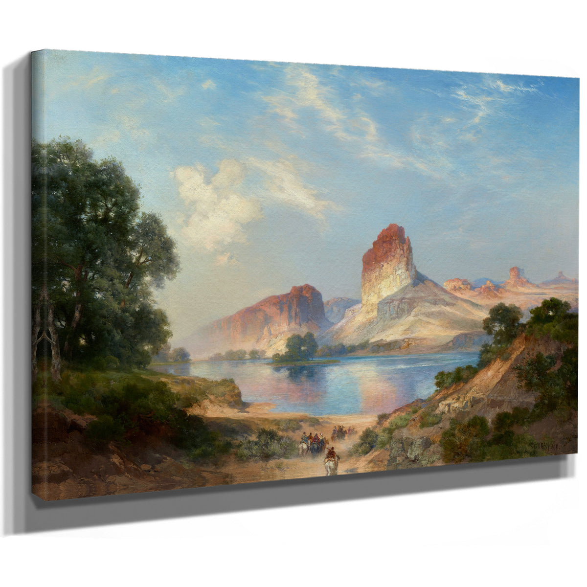 An Indian Paradise Green River Wyoming 02 By Thomas Moran