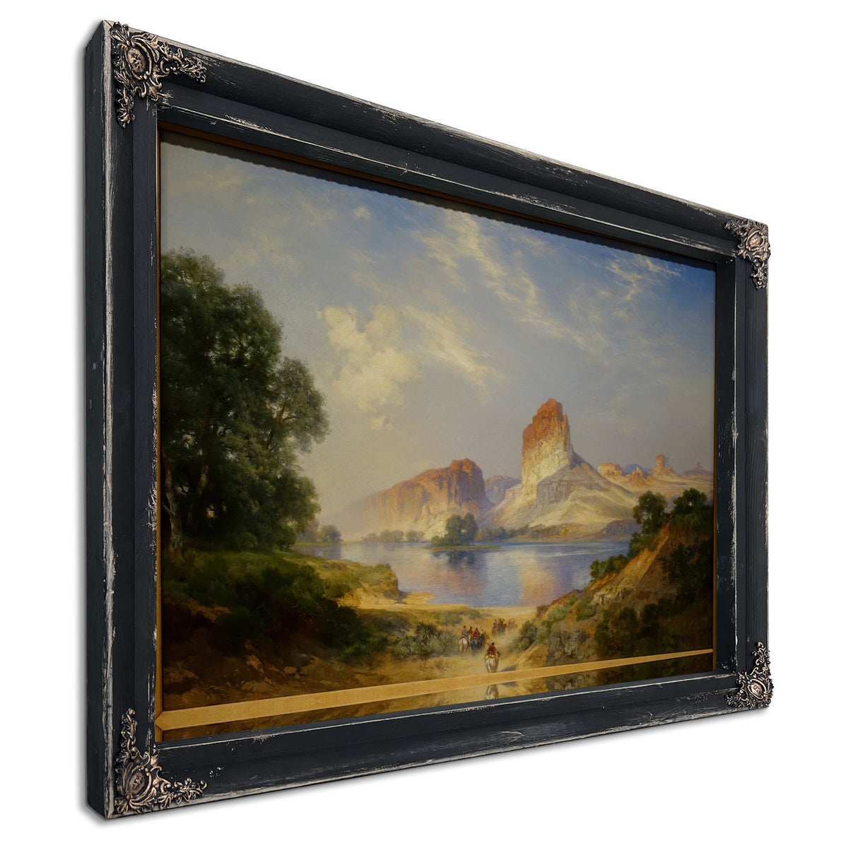 An Indian Paradise Green River Wyoming 2 By Thomas Moran