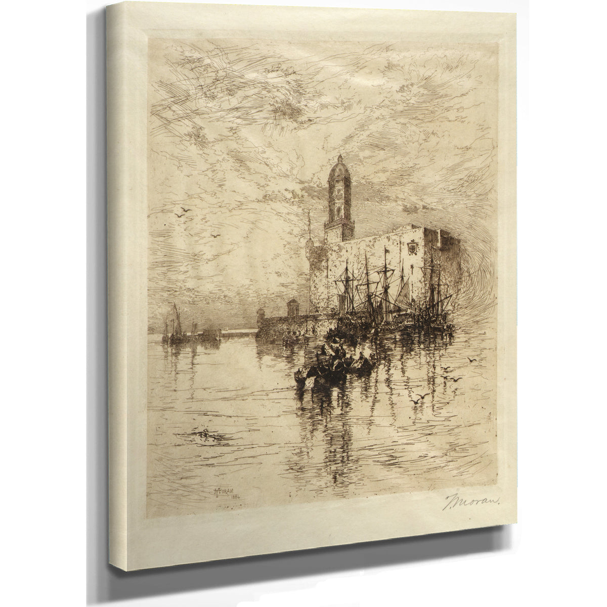 Castle San Juan de Vlua Vera Cruz 02 By Thomas Moran