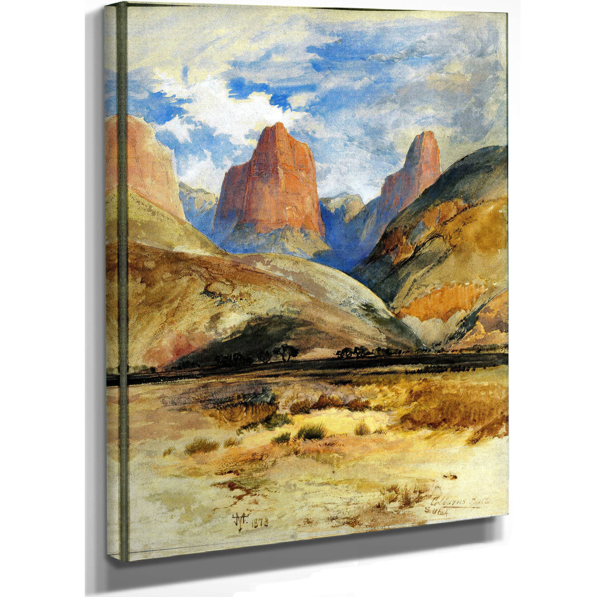 Colburn S Butte South Utah Thomas By Thomas Moran
