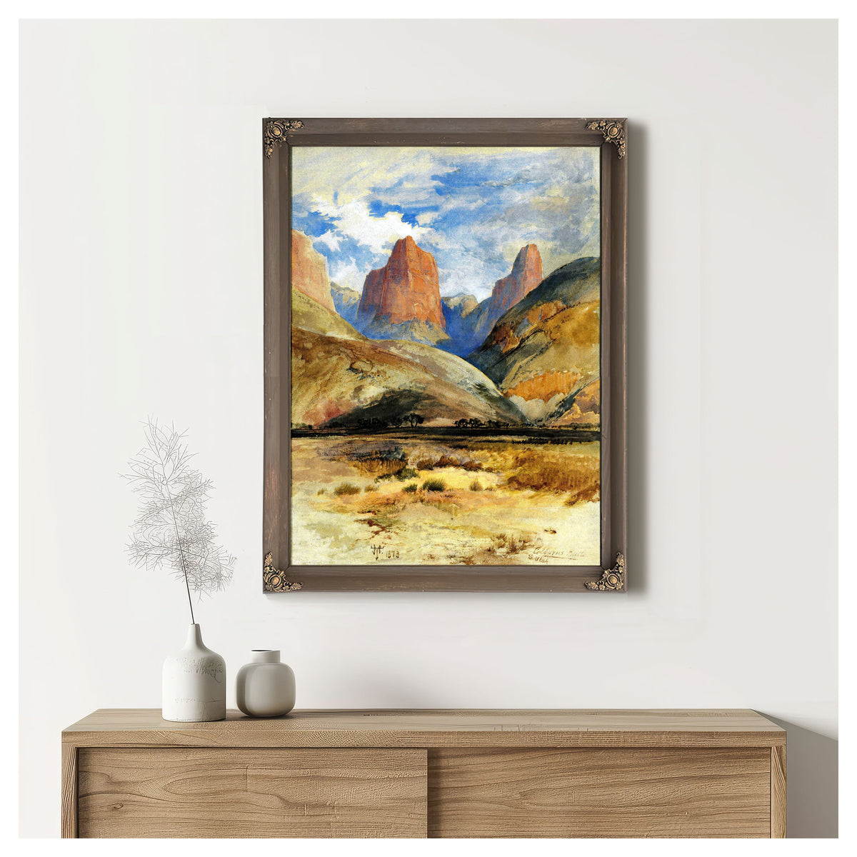 Colburn S Butte South Utah Thomas By Thomas Moran