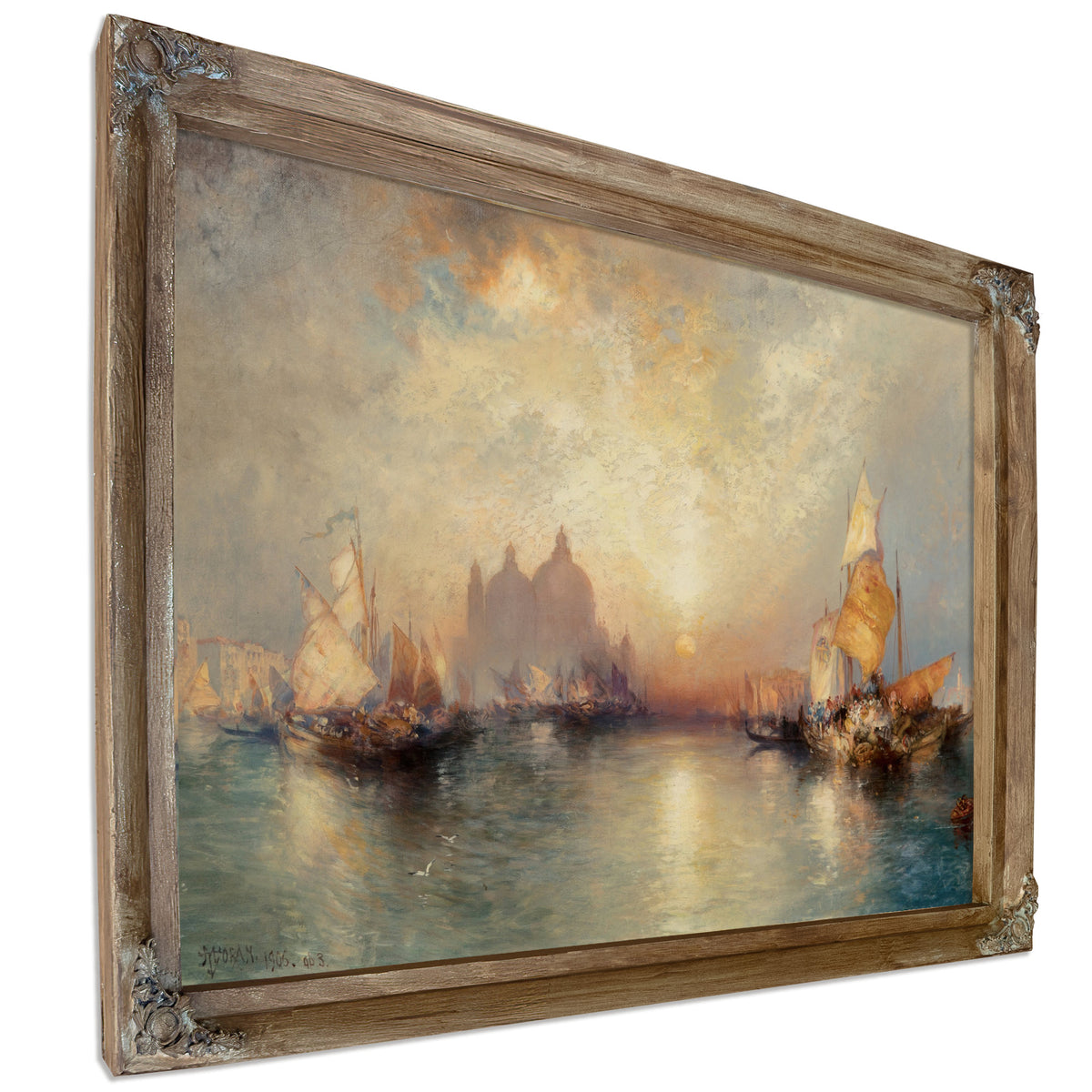 Entrance to Grand Canal Venice 2 02 By Thomas Moran