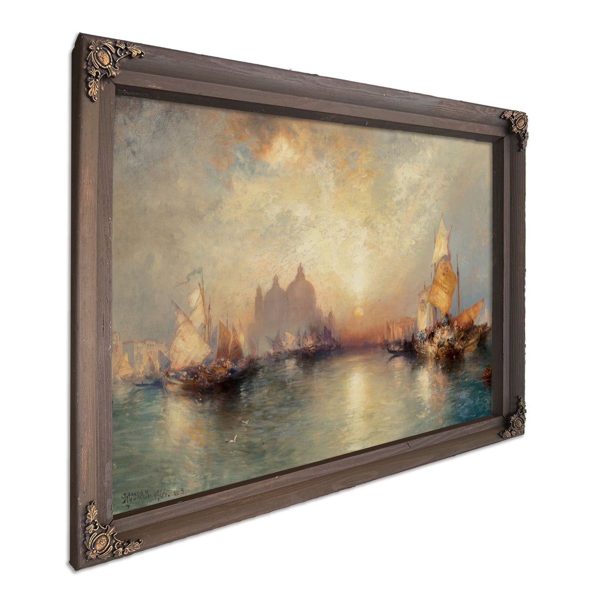 Entrance to Grand Canal Venice 2 02 By Thomas Moran