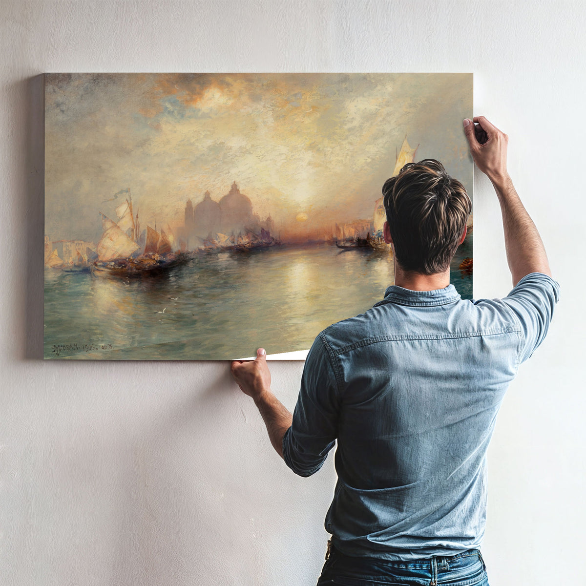 Entrance to Grand Canal Venice 2 02 By Thomas Moran