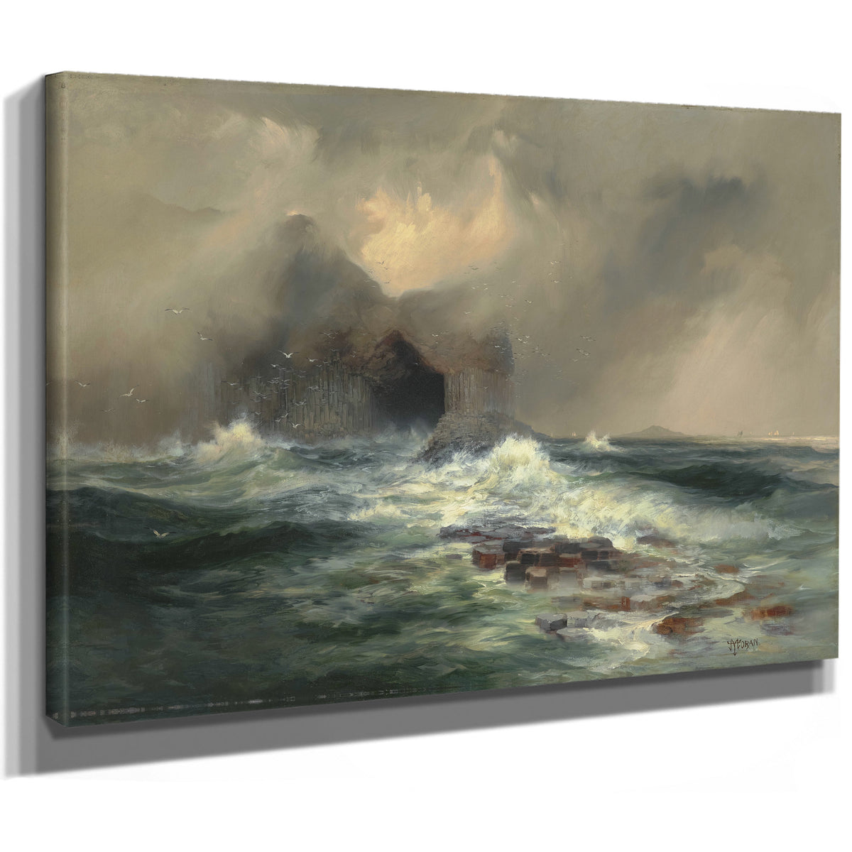 Fingal Cave Island Staffa Scotland By Thomas Moran