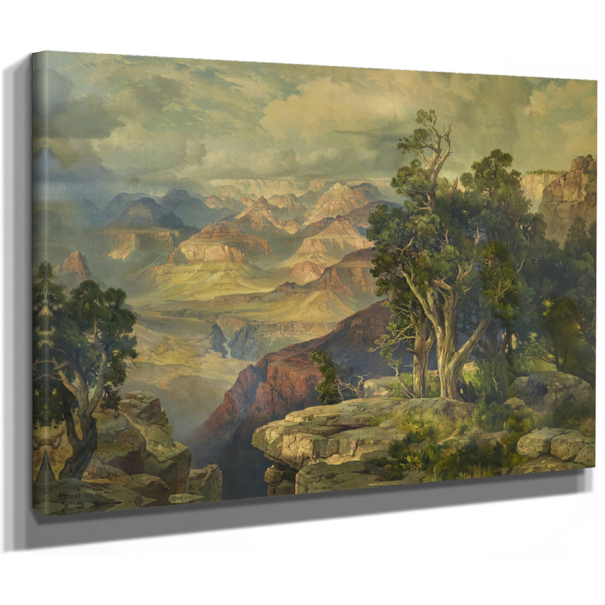 Grand Canyon Hermit Rim Road 0002 By Thomas Moran