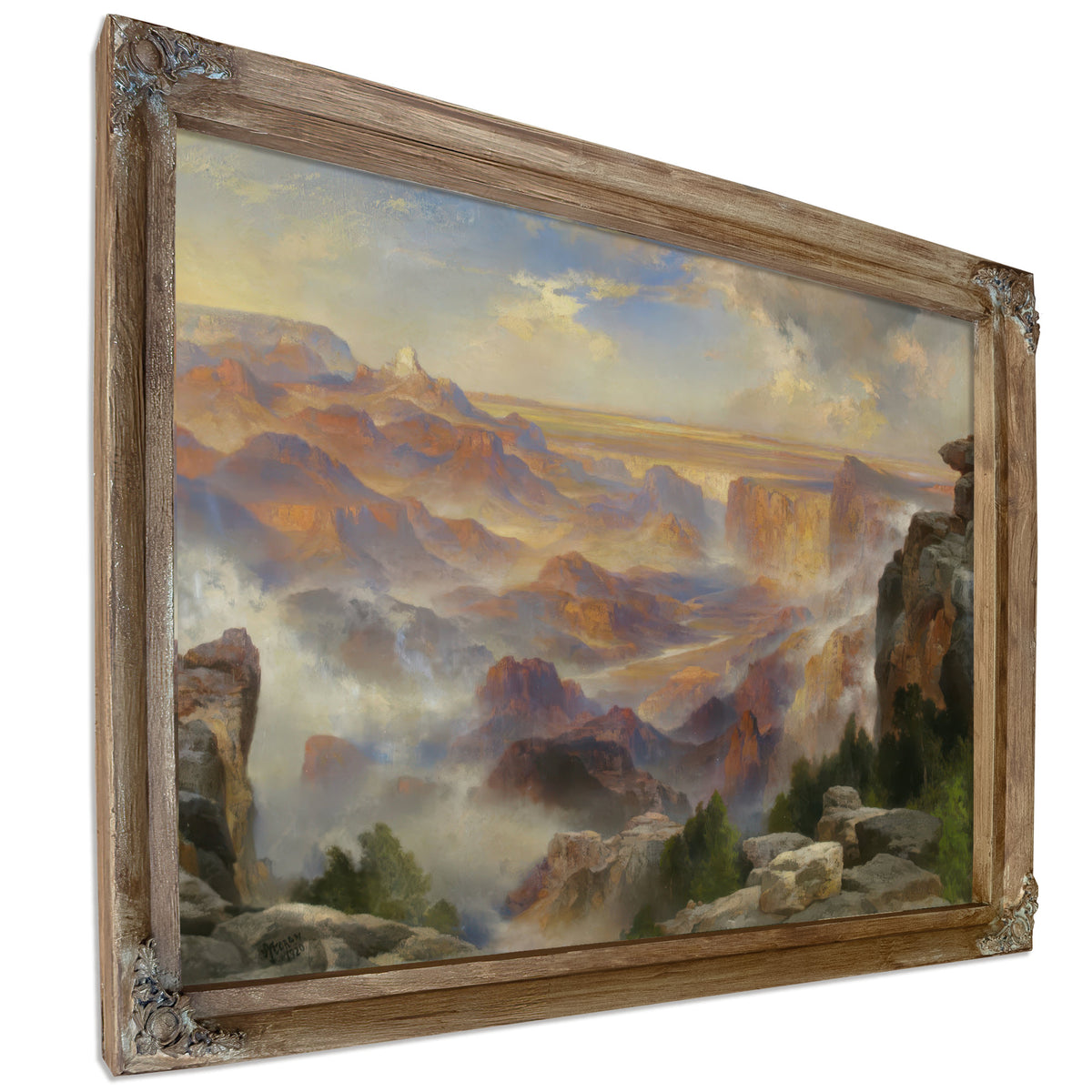 Grand Canyon Scene Eastern End Canyon By Thomas Moran
