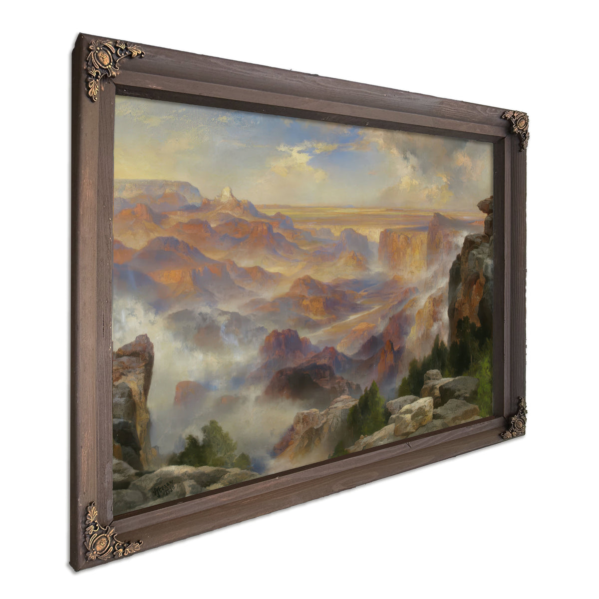Grand Canyon Scene Eastern End Canyon By Thomas Moran