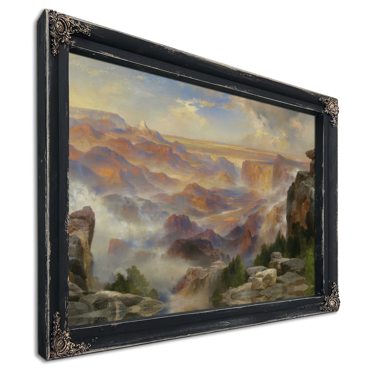 Grand Canyon Scene Eastern End Canyon By Thomas Moran