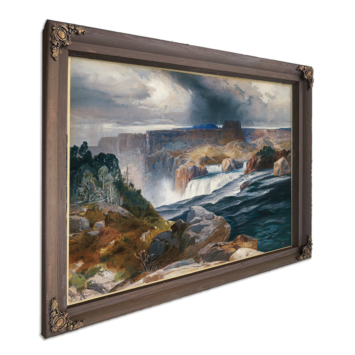 Great Falls Snake River Idaho 02 By Thomas Moran